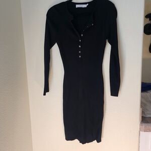 ASTR the Label Henley Bodycon Sweater Dress